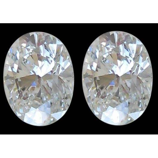 0,80 Karat Paar oval geschliffene natürliche lose Diamanten F VS1 Diamanten