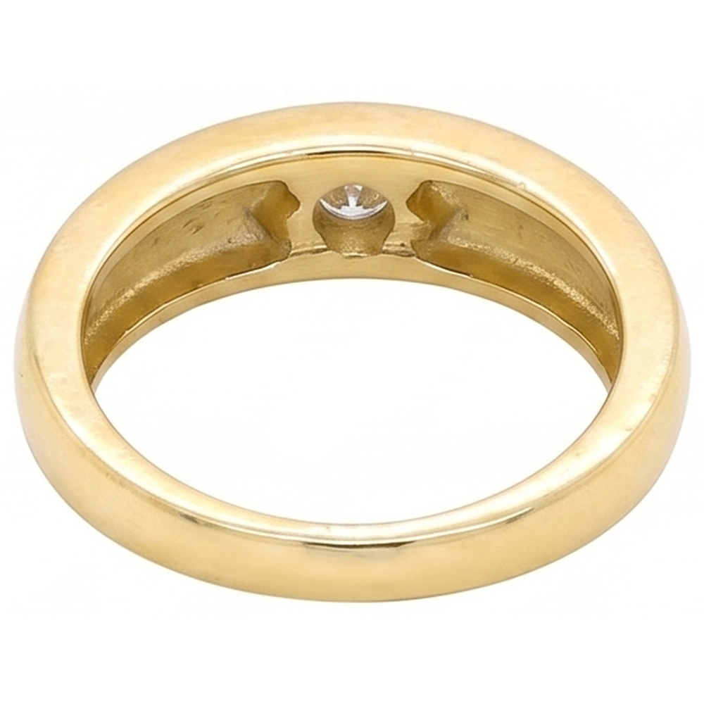 0,50 Karat Zigeuner Echt Diamant-Solitärring Gelbgold 14K