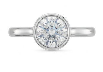 echter round diamant 1.20Karat ring mit Diamantbesatz