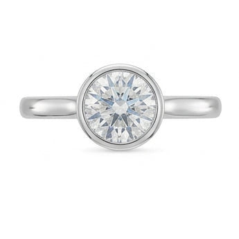 echter round diamant 1.20Karat ring mit Diamantbesatz