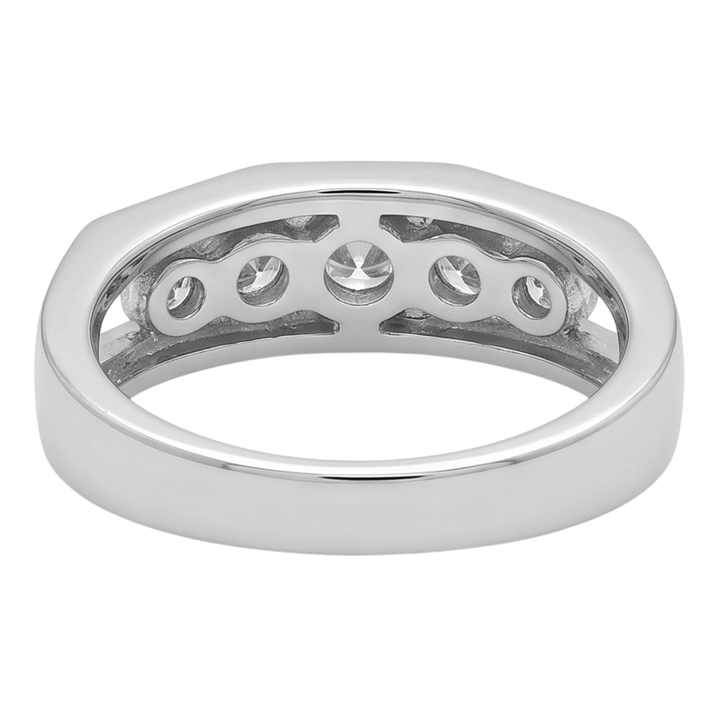 1.40 Karat Echt Diamant Herren Verlobungsring Weißgold 14K