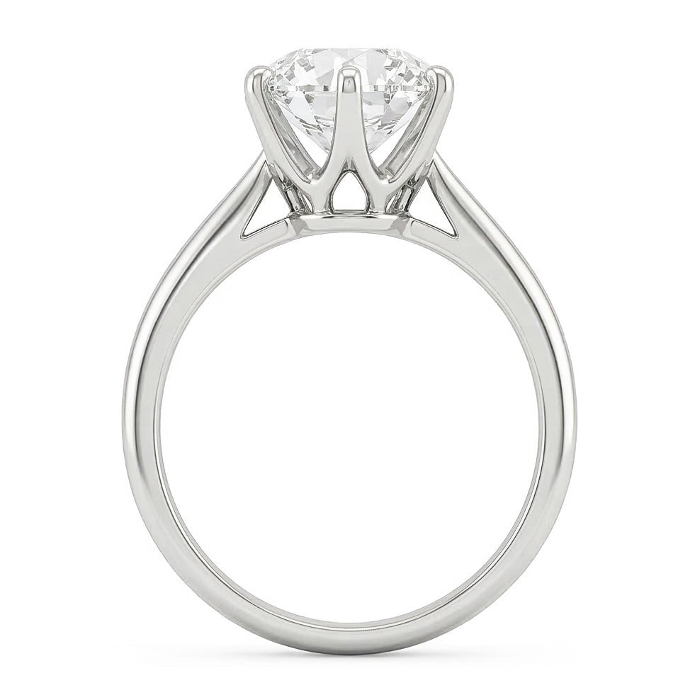 1 Karat Natürliche Diamant-Solitär-Verlobungsring Weißgold 14K Ring Schmuck