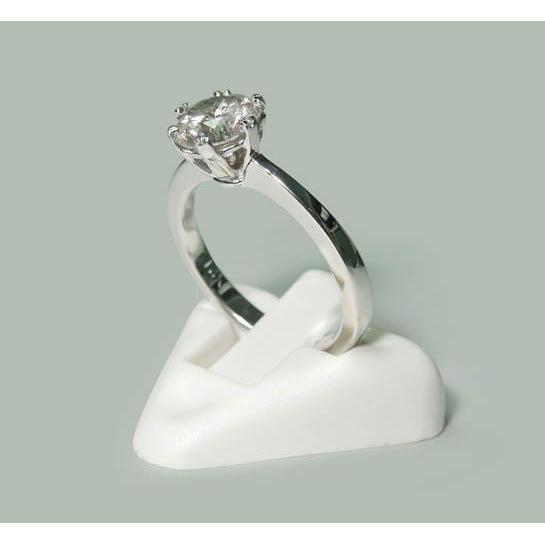 1.50 Karat Natürliche Diamantring Solitaire Rund Weißgold 14K Schmuck