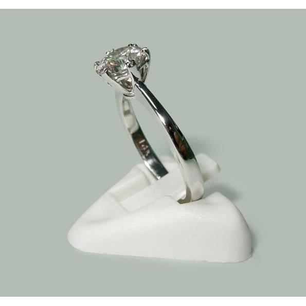 1.50 Karat Natürliche Diamantring Solitaire Rund Weißgold 14K Schmuck