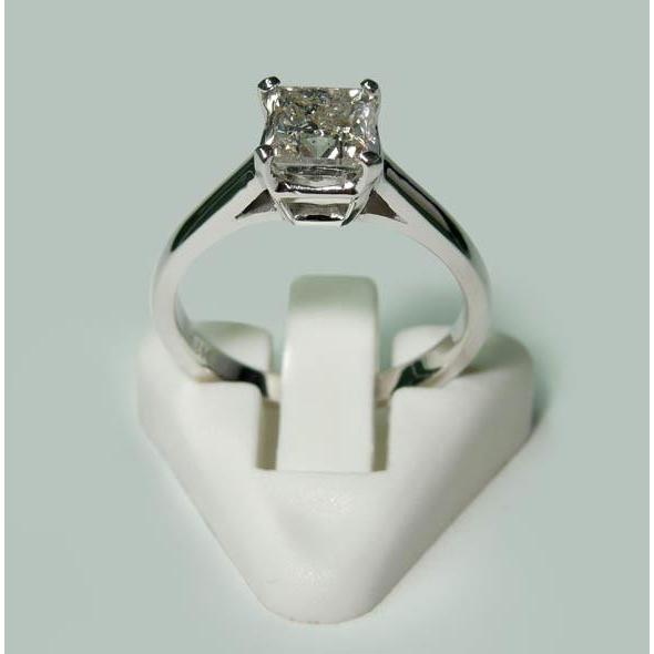 1.50 Karat Princess Natürliche Diamant Solitaire Verlobungsring Weißgold