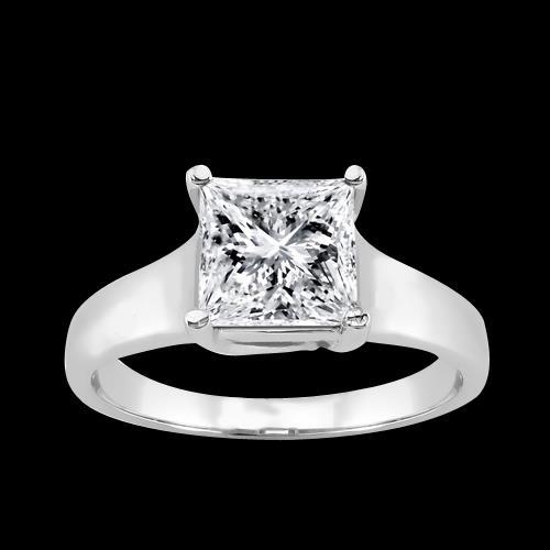 1.5 Karat Prinzessinnen-Echt Diamantring