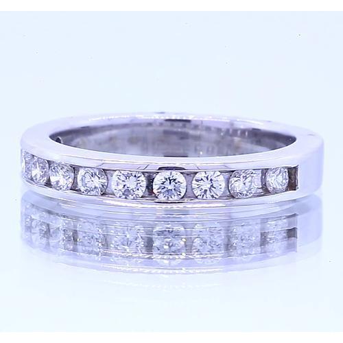 1.65 Karat Jubiläumsband Runder Echt Diamant Weißgold 14K