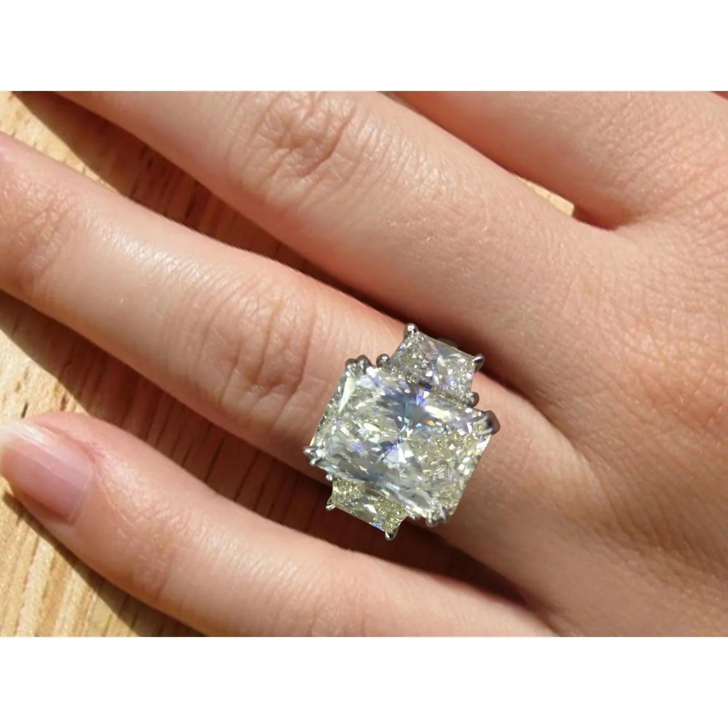 10 Karat Strahlender Natürliche Diamantring