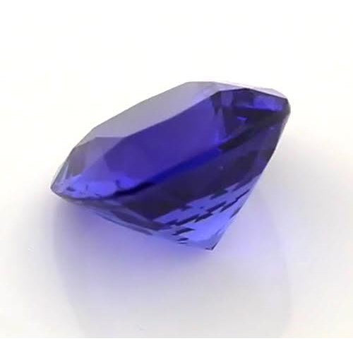 Erdgewonnener Blauer Tansanit Loose Sapphires Natural 4 Karat Gold – Profilansicht