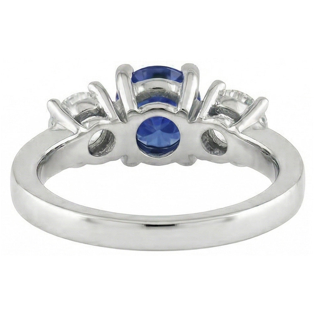 echter round diamant 2.50Karat ring Profilansicht