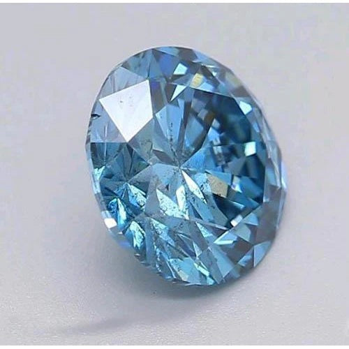 Royalblauer Saphir Brillantschliff Loose Sapphires Natural in Gold – Frontansicht