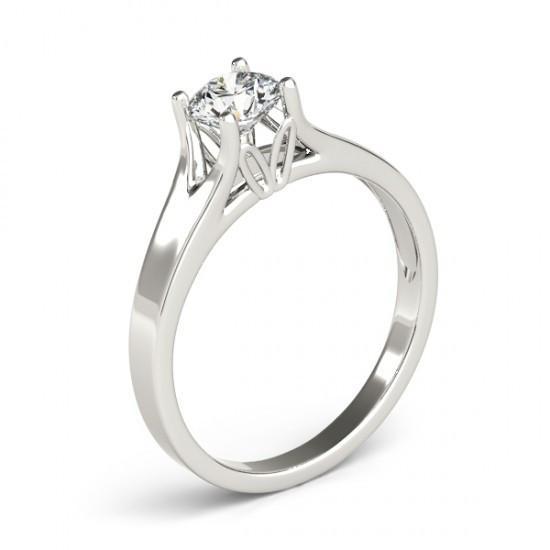 1 Ct. Natürliche Diamant-Solitärring Gold-Verlobungsschmuck