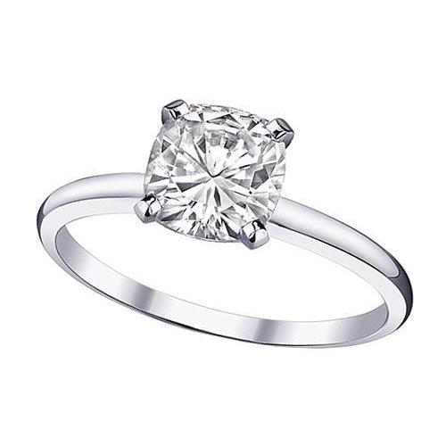 1 Karat Kissen Natürliche Diamant Ring