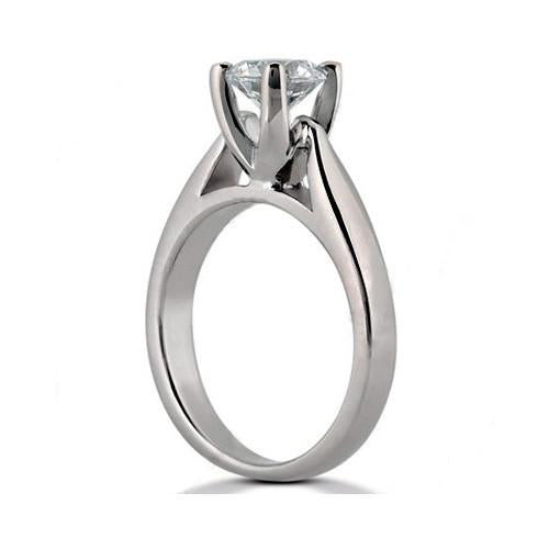 1 Karat Natürliche Diamant-Verlobungsring Weißgold 14K Neu