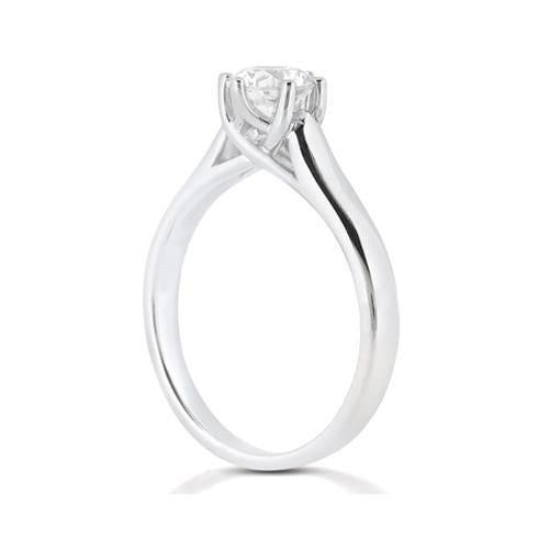 1 Karat Natürliche Diamant Solitär 6 Zinken Schmuck Verlobungsring
