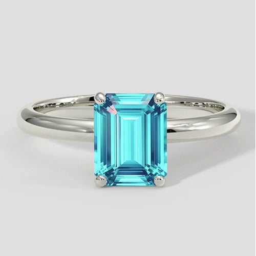 1 Karat neonblauer Paraiba-Ring