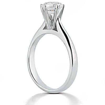 1,50 Ct. Echt Diamant-Solitär-Verlobungsring Weißgold 14K