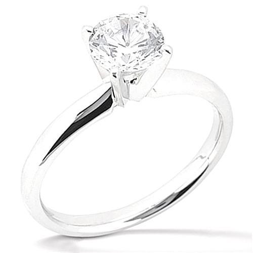 1,50 Ct. Echt Diamant Solitaire Ring Weißgold 14K Schmuck