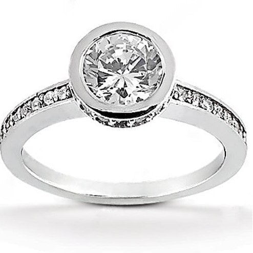 echter round diamant 1.25Karat ring Detailansicht