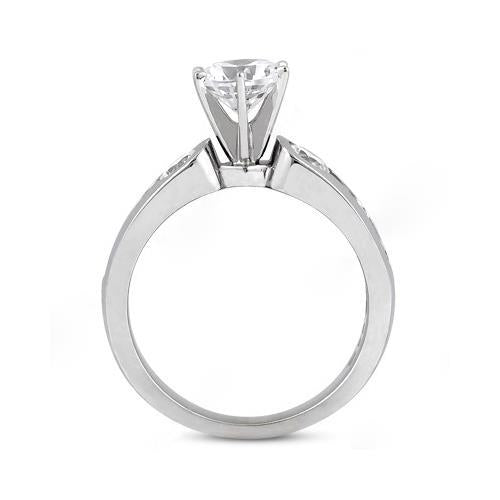 1,75 Ct. Natürliche Diamanten Drei Steine Ring Engagement Weißgold Schmuck