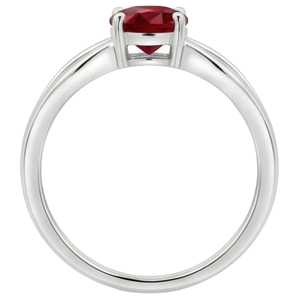 echter oval rubin 2Karat ring mit Diamantbesatz