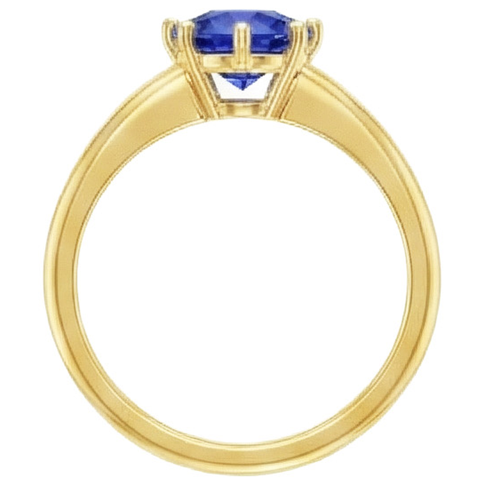 echter round diamant 2Karat ring auf Weiß