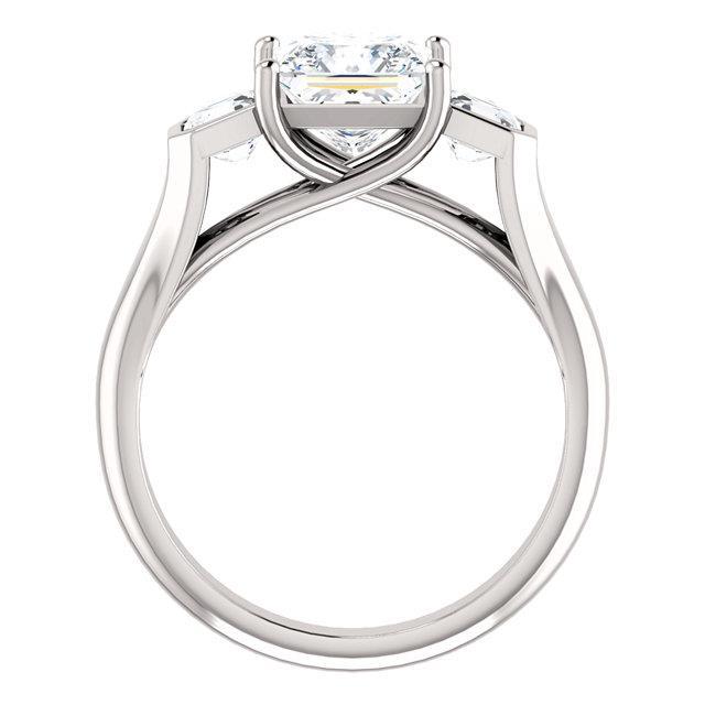 2.21 Karat Echt Diamant-Verlobungsring Mit Drei Steinen