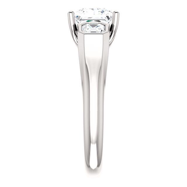 2.21 Karat Echt Diamant-Verlobungsring Mit Drei Steinen