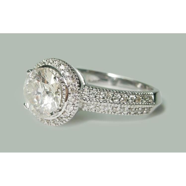 2.50 Ct Natürliche Diamant Jubiläumsring Antik Stil Schmuck Neu