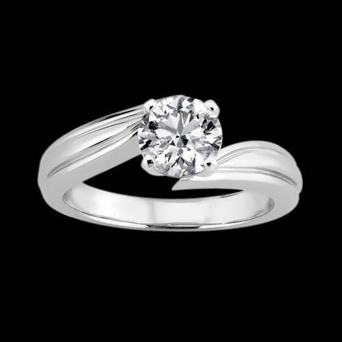 2.50 Karat Echt Diamant-Solitär-Jubiläumsring Weißgold