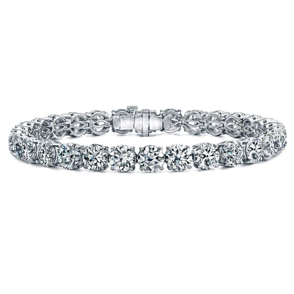20 Karat Natürliche Diamant-Tennisarmband