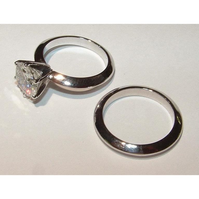 2 Ct. Runder Natürliche Diamant-Solitär-Verlobungsring Weißgold 14K