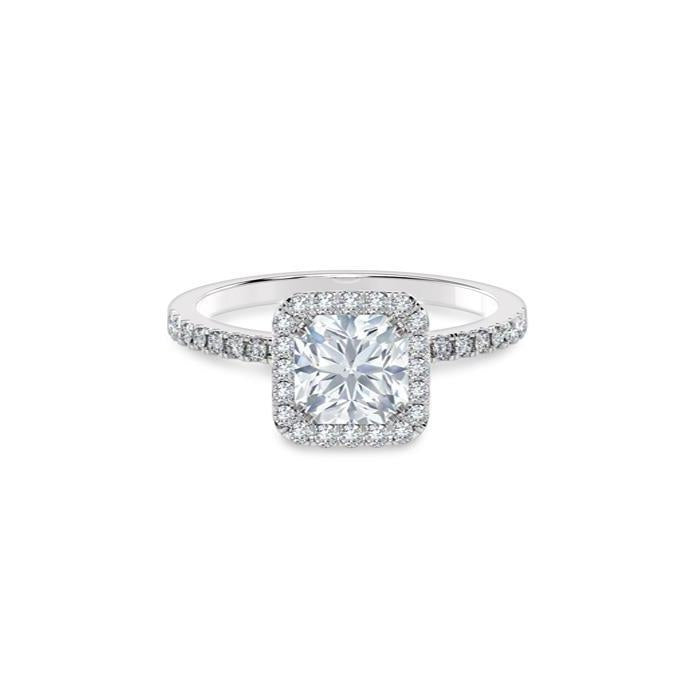 echter round diamant 2.21Karat ring Vorderansicht
