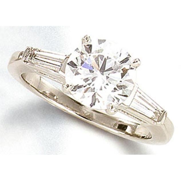2,40 Ct. Wunderschöner Natürliche Diamant-Jubiläumsring Mit Drei Steinen Neu