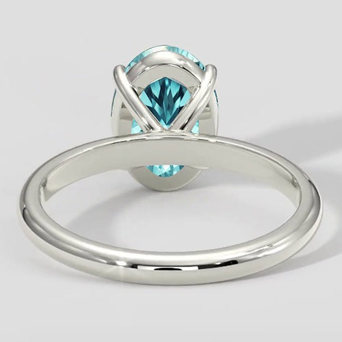 2,75 ct ovaler Neon-Paraiba-Ring
