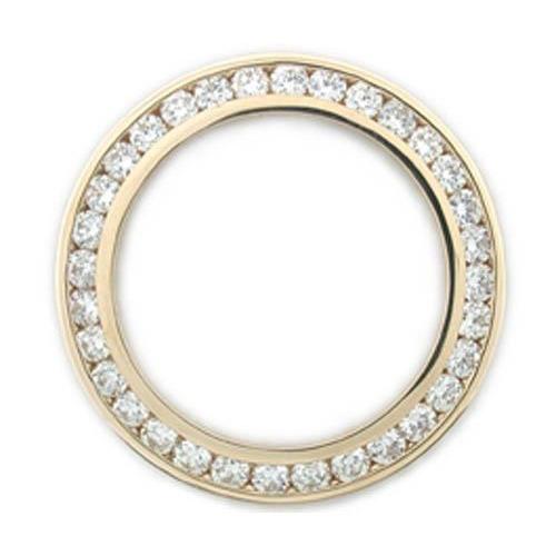 2 Karat 26 mm Alle Uhrenmodelle Datum oder benutzerdefinierte Diamant-Lünette passend für Rolex Datejust