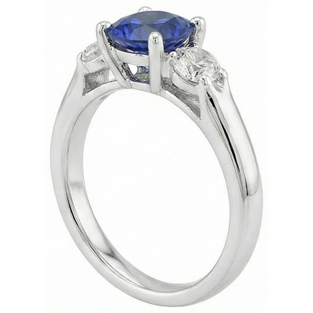 echter round diamant 1.75Karat ring Profilansicht