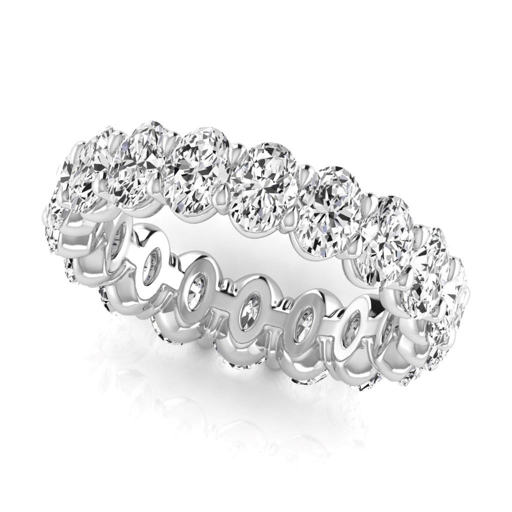 Funkelnder Brillant Eternity Band 3,80 Karat – Seitenansicht