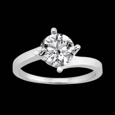 3 Ct. Echt Diamant-Verlobungsring Solitär Diamantschmuck