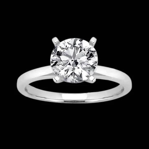 3 Karat Runder Echt Diamantring
