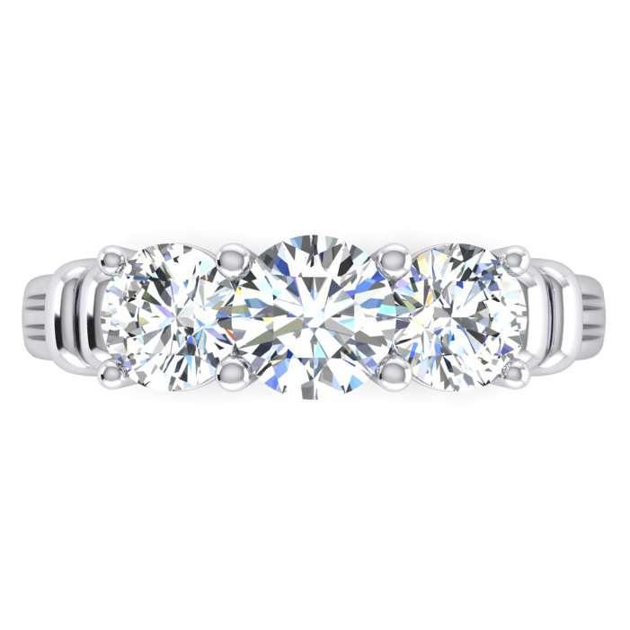 3 Stein Diamant Ring Echt