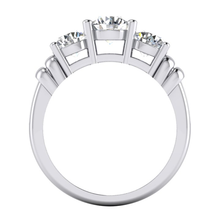 3 Stein Diamant Ring Echt