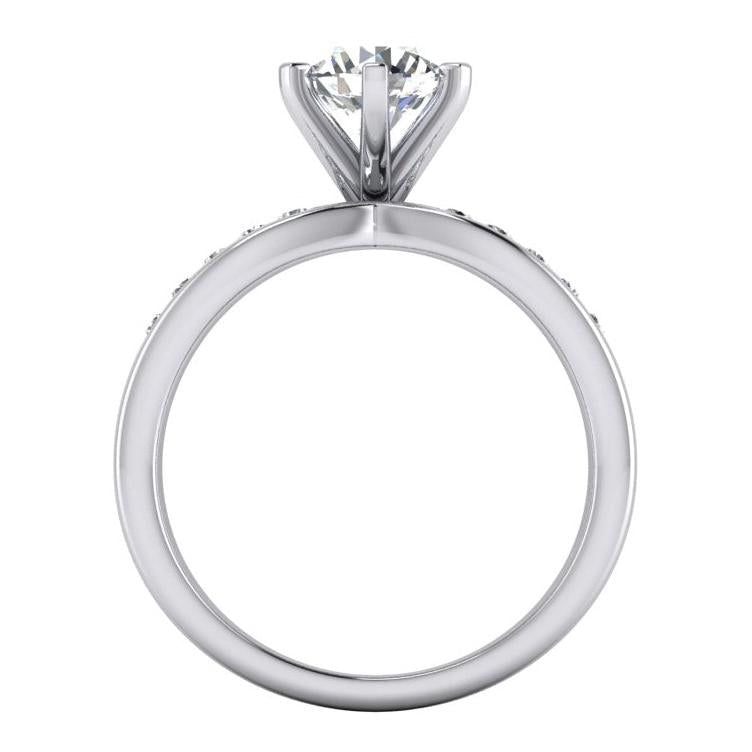 3,25 Karat Natürliche Diamant-Verlobungsring-Set Weißgold 14K