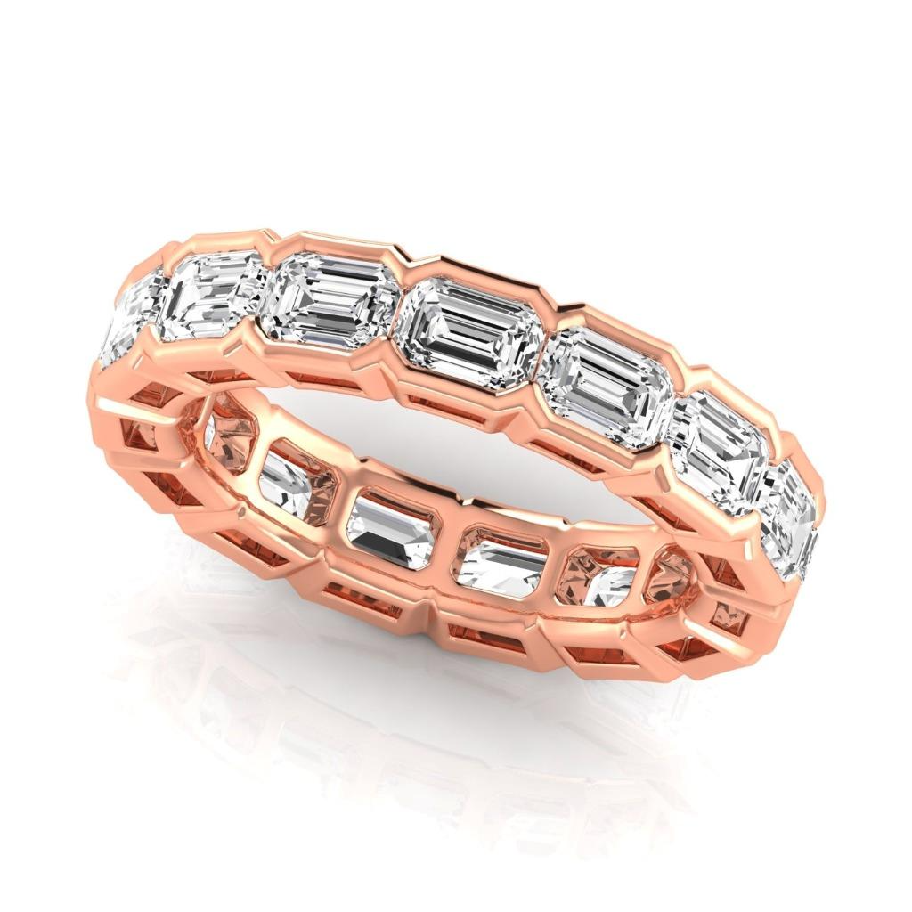 Brillant Eternity Band 0,33-Karat 14 Karat Roségold – Seitenansicht