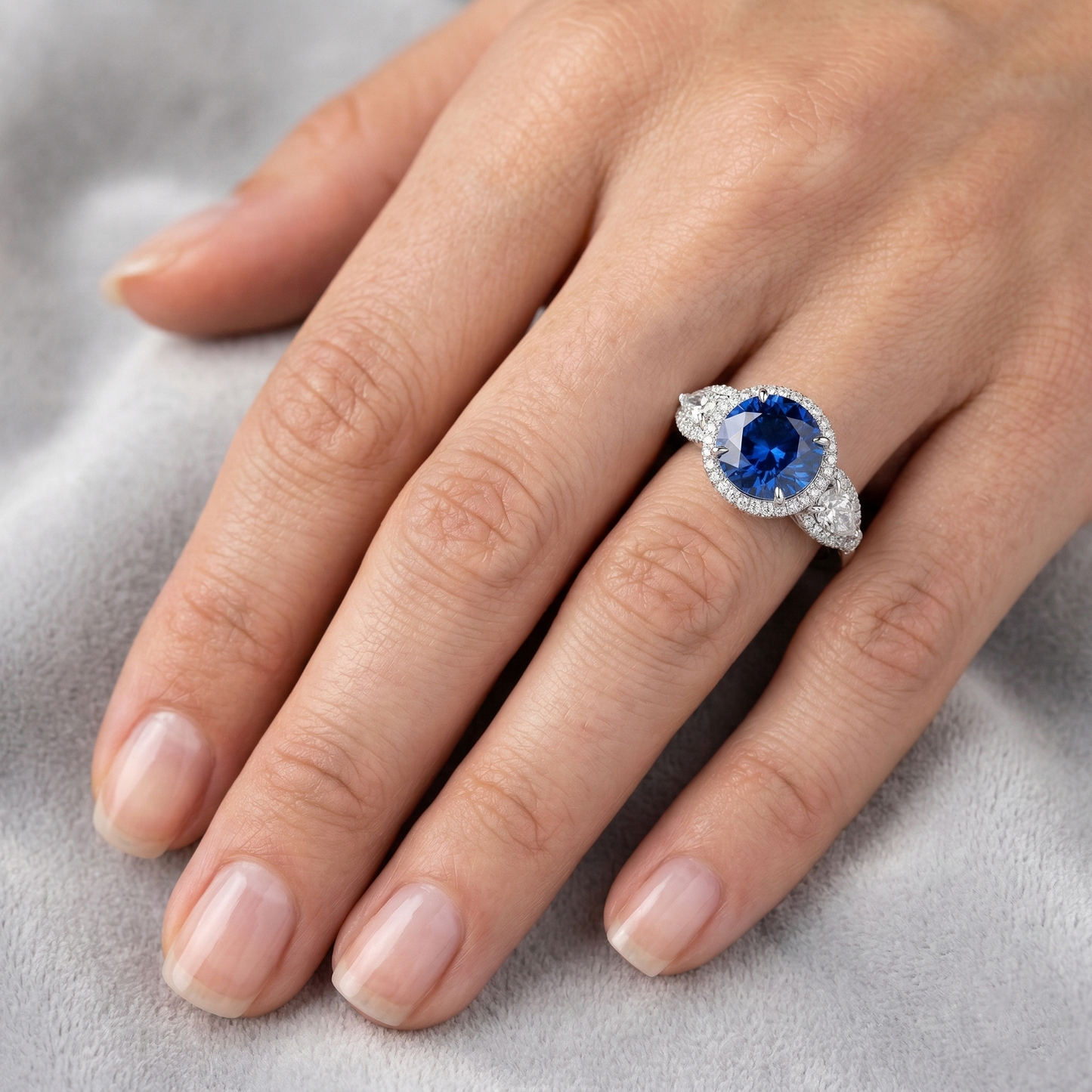 echter marquise diamant 5.30Karat ring mit Diamantbesatz