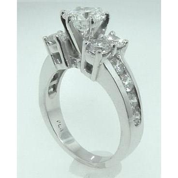 5 Ct.Echt Diamant Ehering Weißgold 14K Damen Schmuck Neu