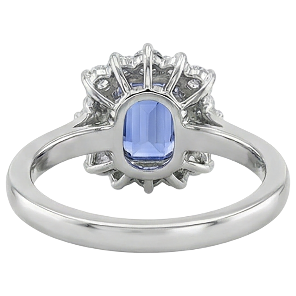echter round diamant 6.20Karat ring mit Diamantbesatz