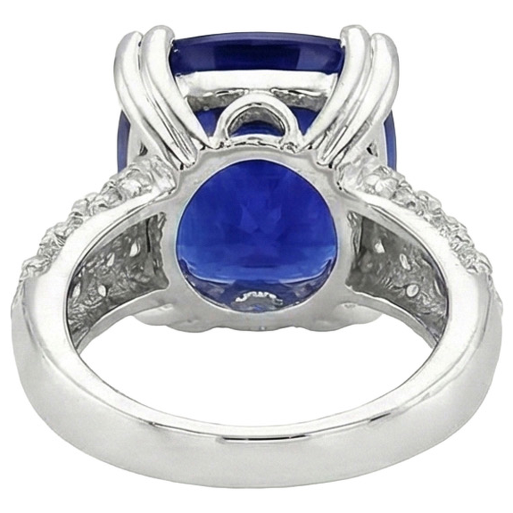 echter round diamant 6Karat ring Profilansicht