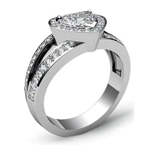 6 Karat Herz-Natürliche Diamantring