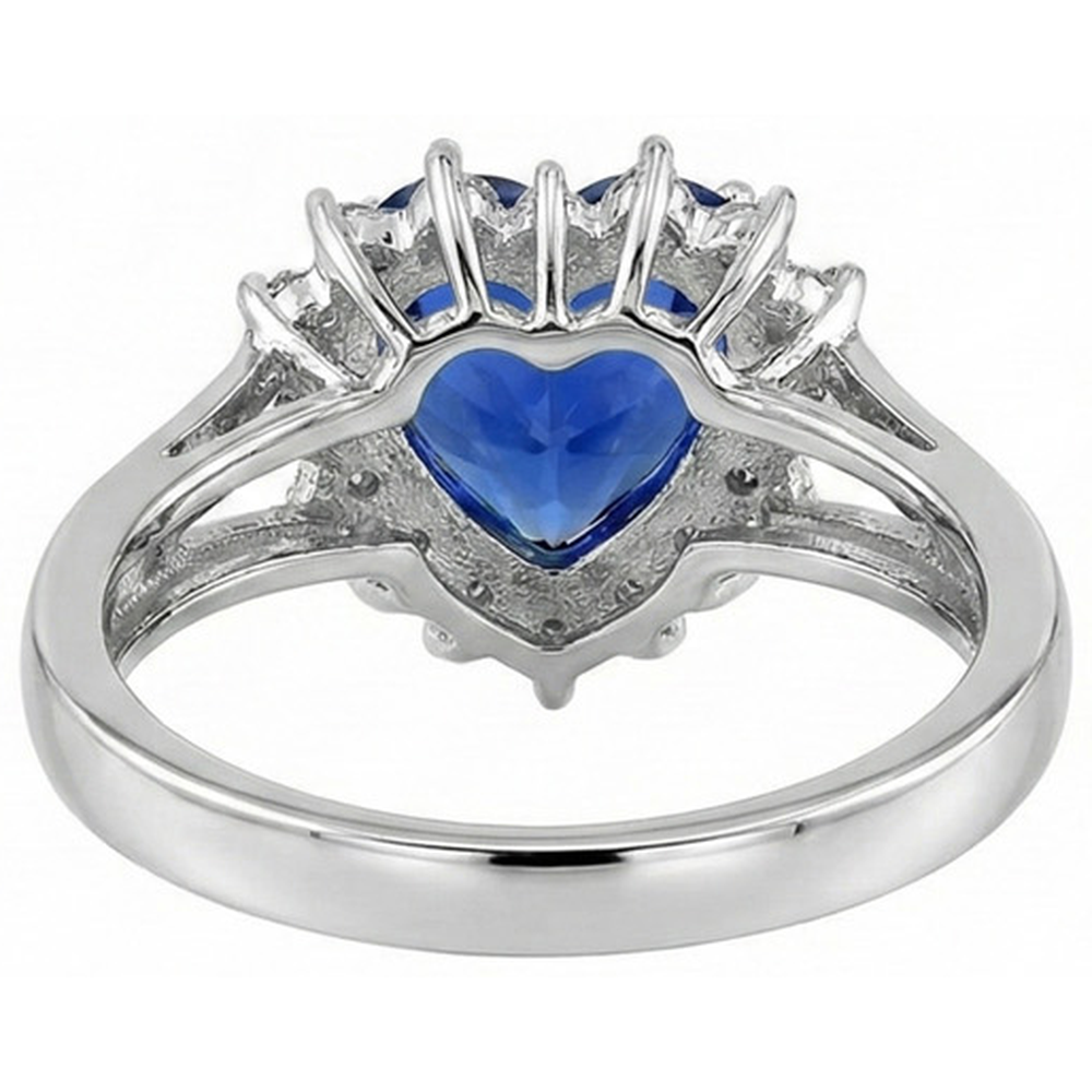 echter round diamant 7Karat ring auf Weiß